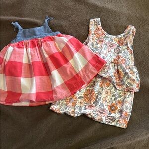 GAP Kids Dresses - Red Plaid and Floral
